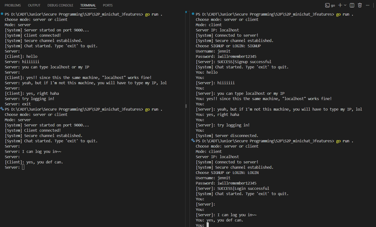 Secure Chatting System Project